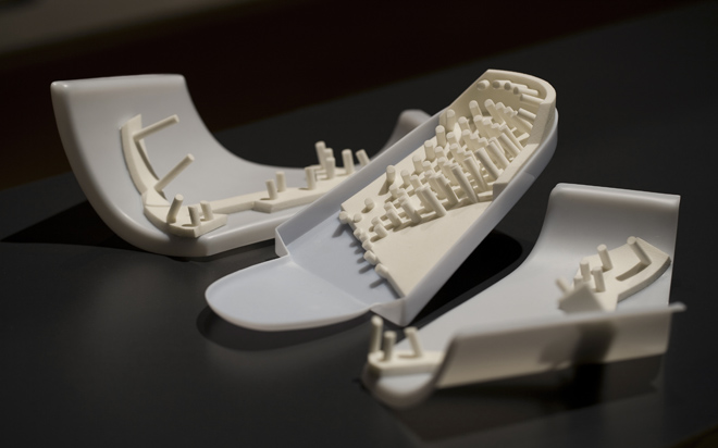 White Prototypes 2012-13 rapid prototyped nylon and polystyrene plastic