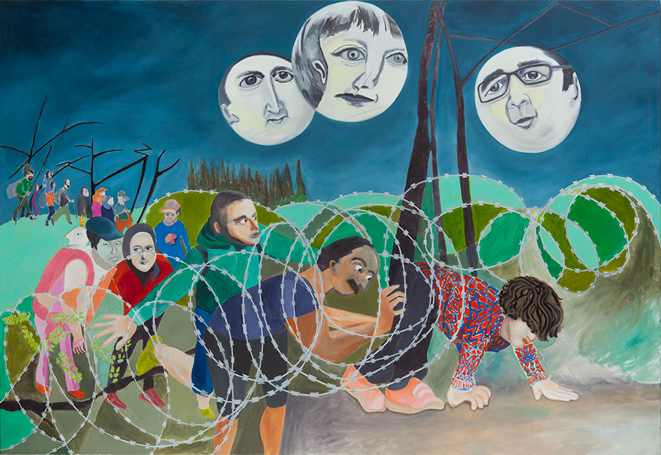 Katrin Plavčak Grezmonde (2016) Oil on canvas. Courtesy the Artist and Galerie Mezzanin, Geneva © VG Bild-Kunst