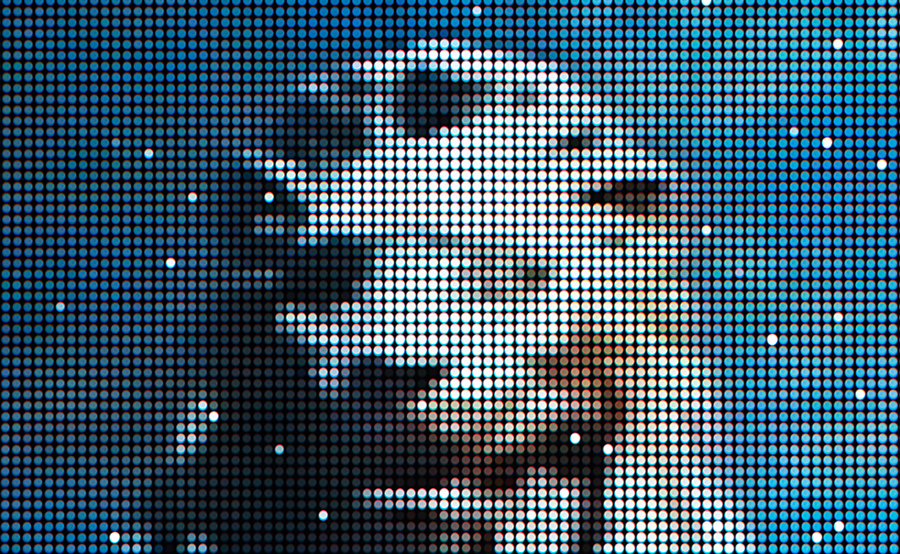 Revital Cohen and Tuur Van Balen The Odds (part 1) (2019) HD video, sound, LED wall (detail). Stanley Picker Gallery at Kingston University London. Photography Plastiques
