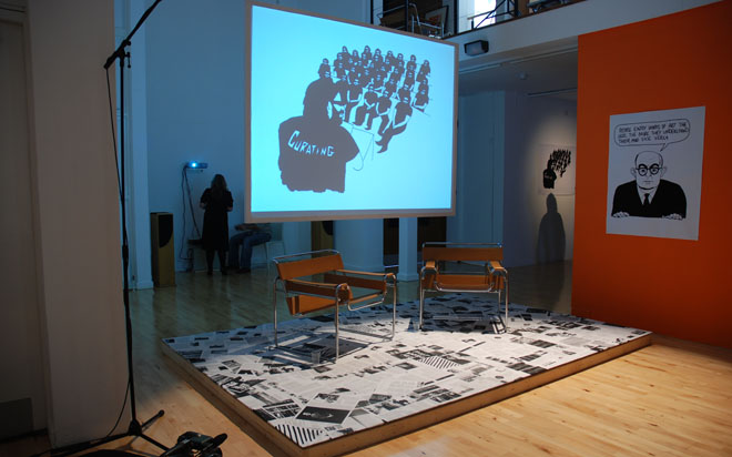 Gest Future Criticism (2007) installation view at Stanley Picker Gallery