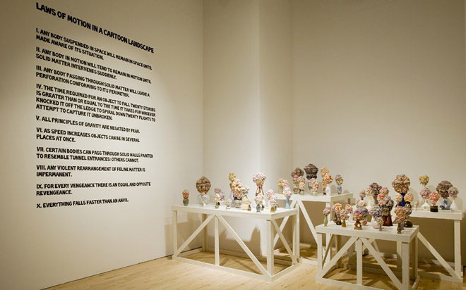 Laws of Motion in a Cartoon Landscape (installation view)
