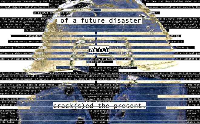 Retrospective archeology of a future disaster which crack(s)ed the present