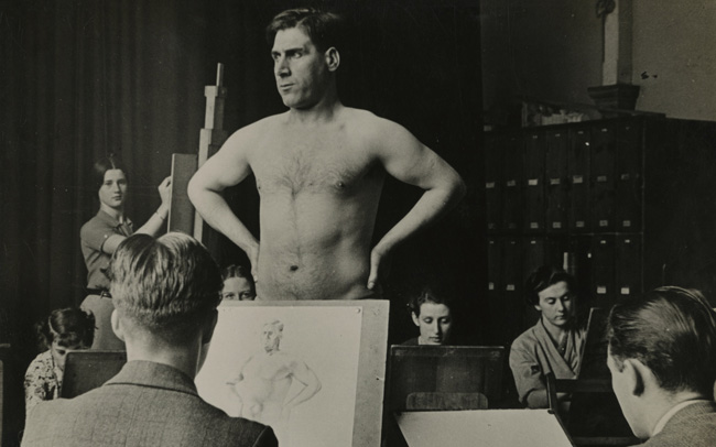 Life Drawing Class, Kingston School of Art, 1950s. Kingston University Special Collections