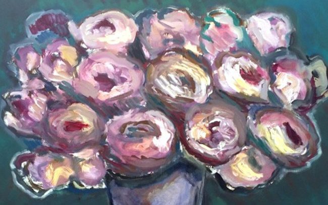 Ansel Krut Roses (detail) 2016 oil on canvas. Courtesy the Artist