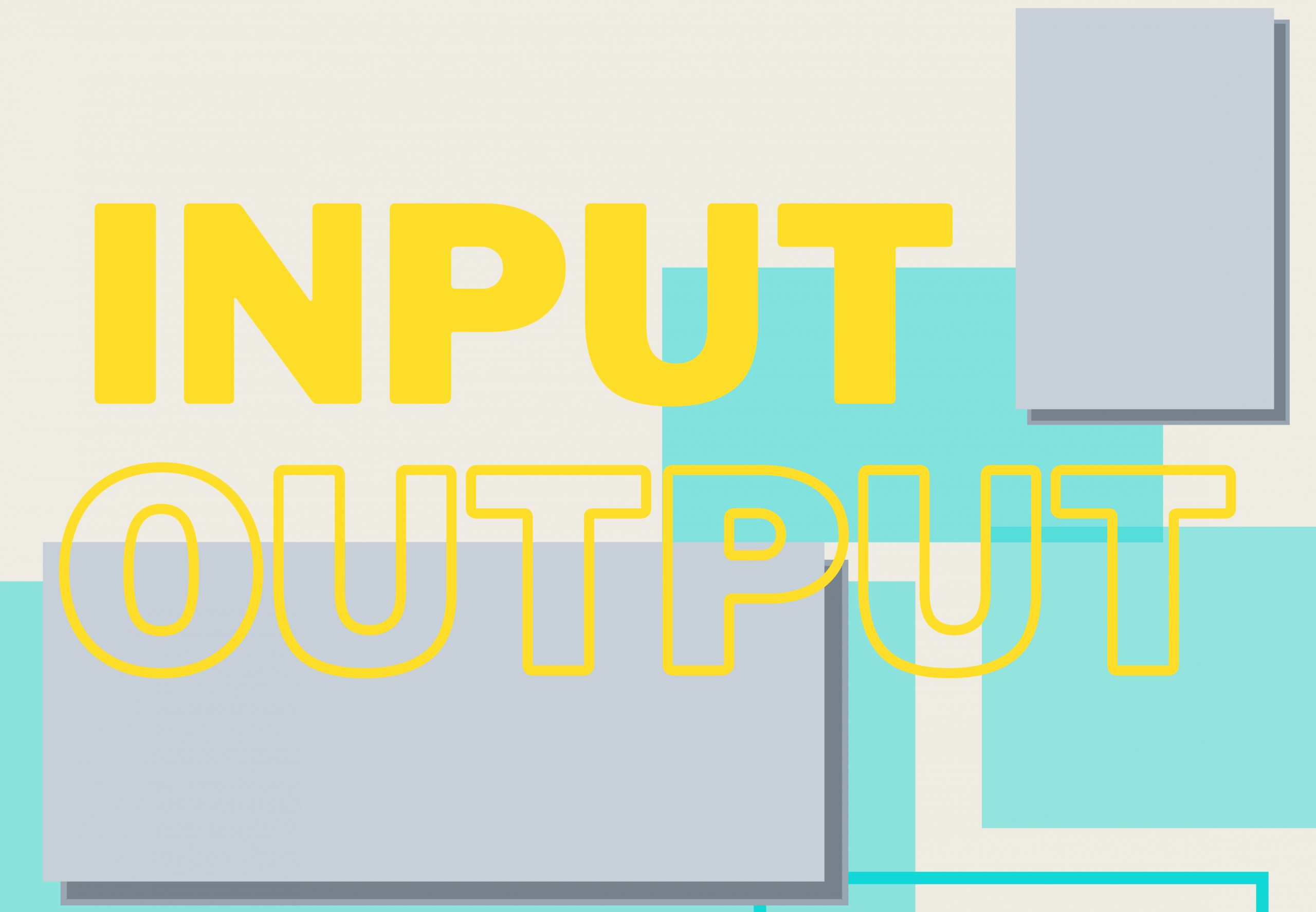 Lobby: INPUT OUTPUT Publication as Exhibition